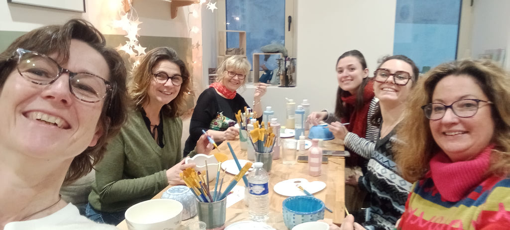 Privatisation pour une session peinture sur céramique